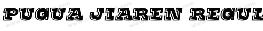 Pugua Jiaren Regular字体转换